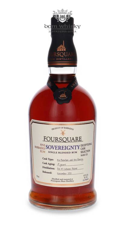 Foursquare Sovereignty, Fine Barbados Rum 14-letni / 62% / 0,75l