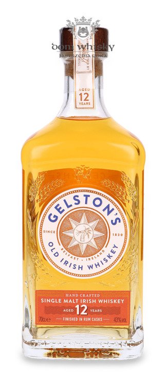 Gelston’s 12-letni Rum Cask Finish Irish Single Malt Whiskey /43%/ 0,7l	  	