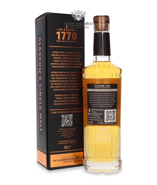 Glasgow 1770 Triple Distilled, Cognac Cask Finish Batch 01 / 52% / 0,7l	