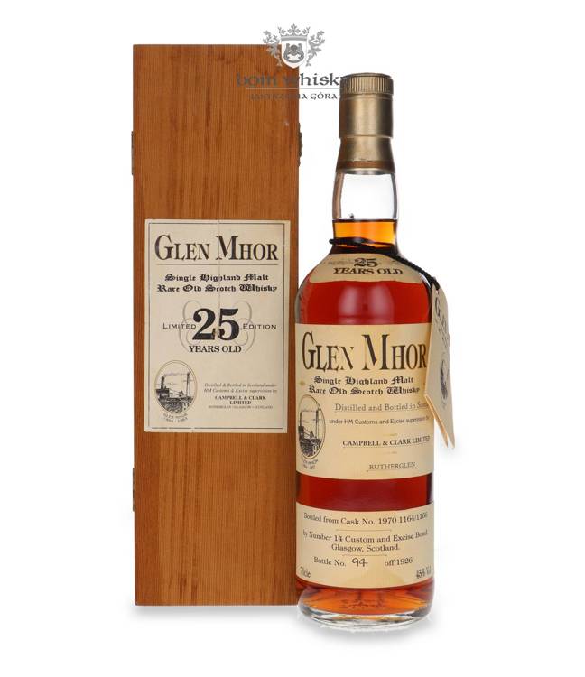 Glen Mhor 25-letni (Distilled 1970) Campbell & Clark Ltd. / 45%/ 0,7l	