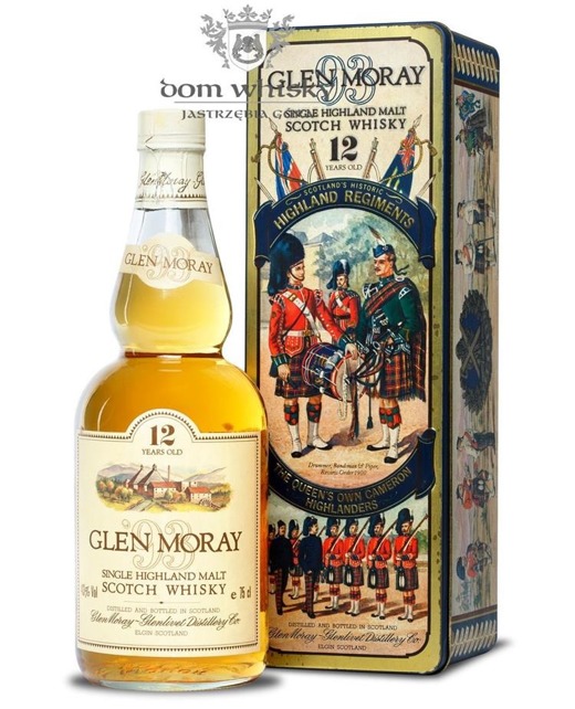 Glen Moray 12-letni (Historic Highland Regiments) / 43% / 0,75l