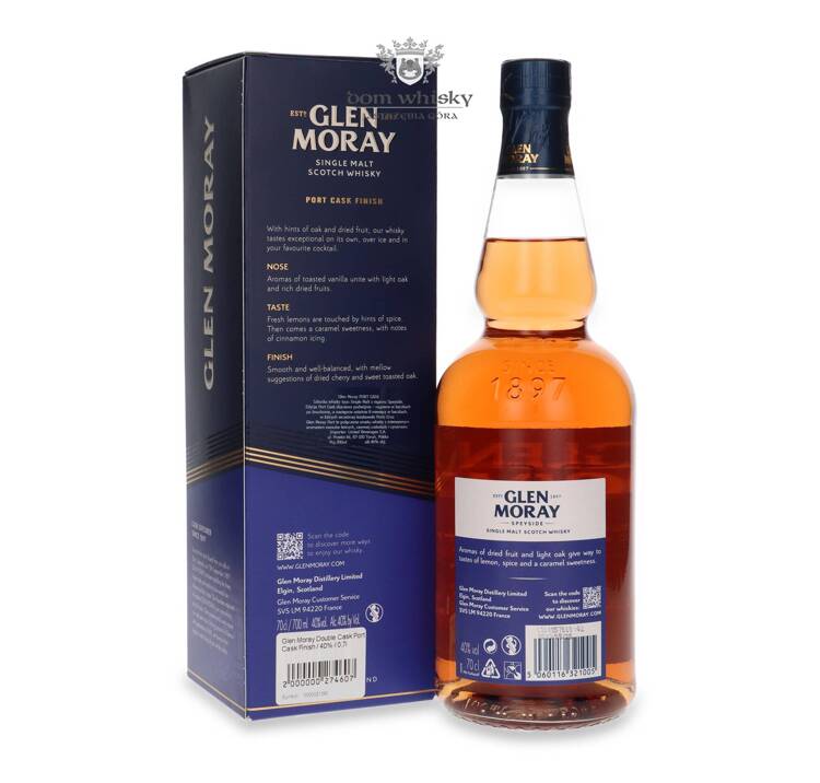 Glen Moray Double Cask Port Cask Finish / 40% / 0,7l