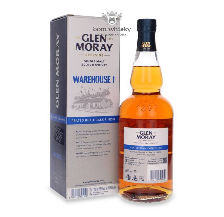 Glen Moray Warehouse 1 Peated Rioja Cask Matured /58,8% /0,7l