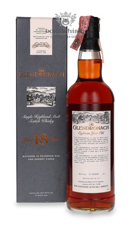 GlenDronach 18-letni (D.1977, B.1995) Sherry Cask / 43% / 0,7l