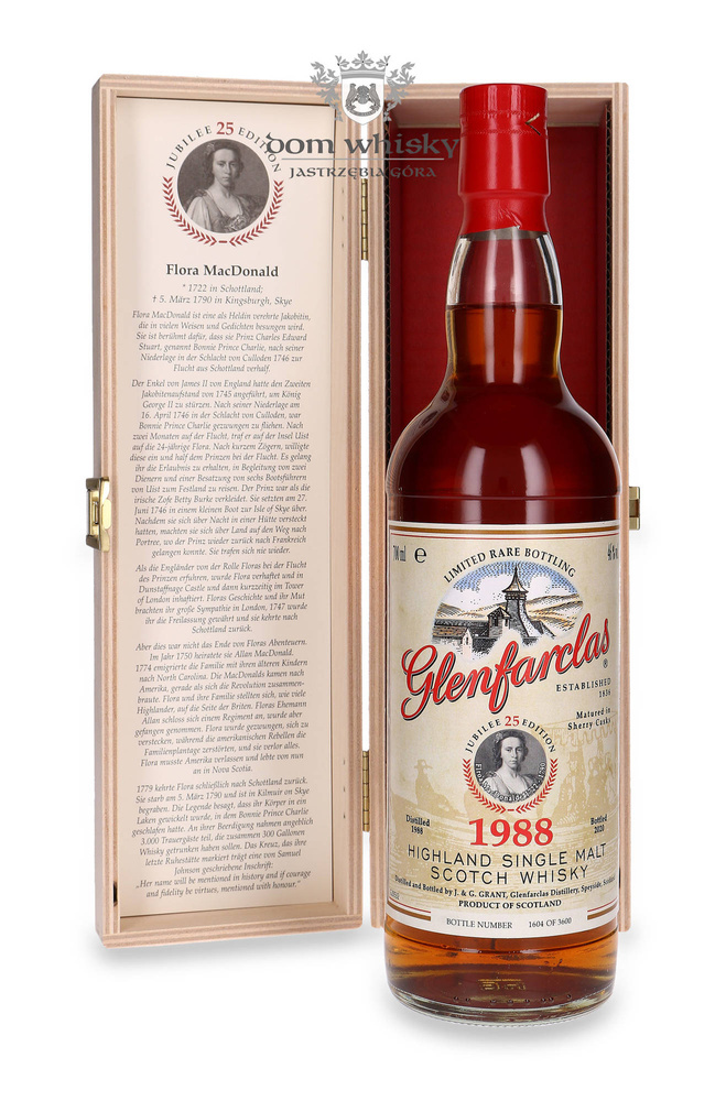 Glenfarclas 1988 (Bottled 2020) Flora MacDonald / 46% / 0,7l
