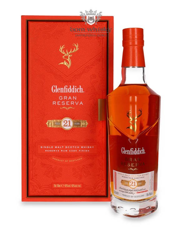 Glenfiddich 21-letni Gran Reserva Rum Cask Finish / 40% / 0,7l