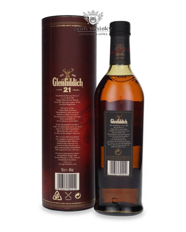 Glenfiddich 21-letni Havana Reserve Cuba Rum Finish / 40% / 0,7l