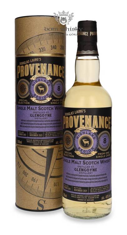 Glengoyne 8-letni (D.2013, B.2021) Provenance / 46%/ 0,7l