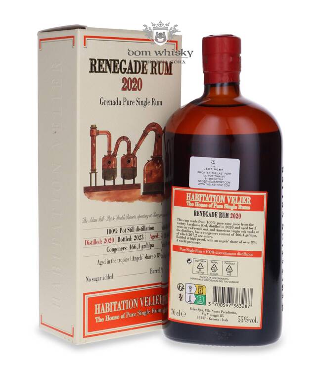 Habitation Velier Renegade Rum 2020 Grenada Pure Single Rum / 55% / 0,7l