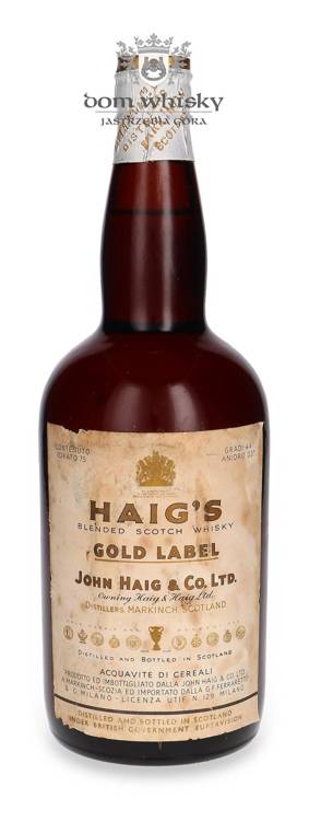 Haig’s Gold Label (Bottled 1960s/1970s for G.F. Ferraretto) / 44%/ 0,75l		