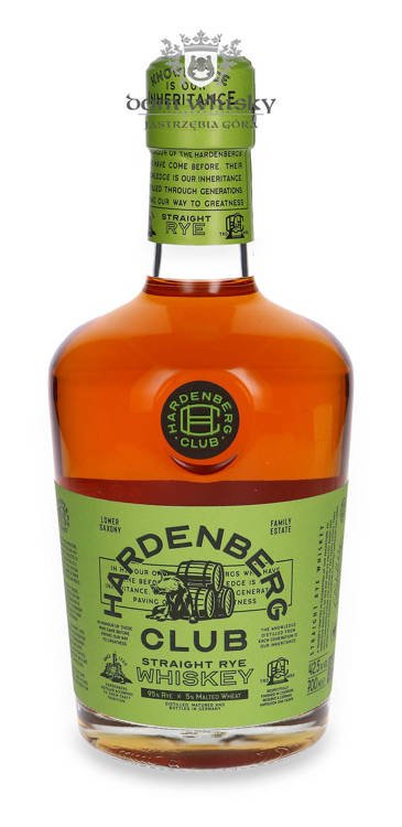 Hardenberg Club Straight Rye Whiskey / 42,5%/ 0,7l