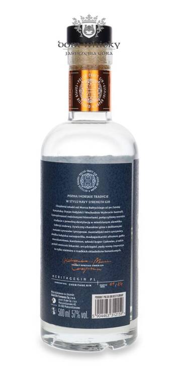 Heritage Amber Gin / Polska / 57% / 0,5l