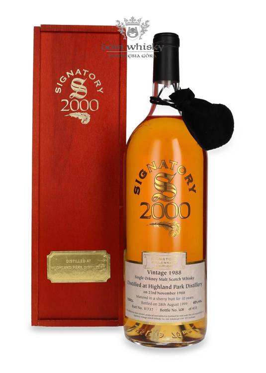 Highland Park 11-letni (D.1988, B.1999) Millenium Edition Signatory Vintage / 43% / 1,5l