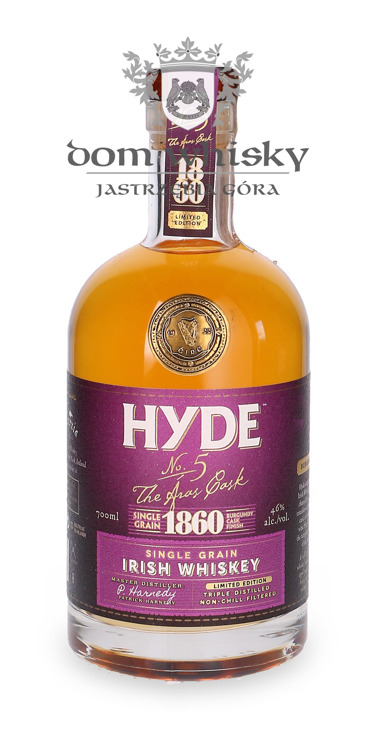 Hyde No. 5 Single Grain 1860 The Áras Cask (Burgundy Cask Finish) / 46%/ 0,7l