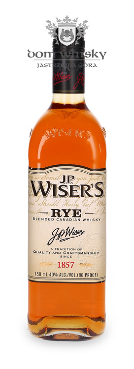 J.P. Wiser’s Rye, Blended Canadian Whisky /40%/ 0,75l	