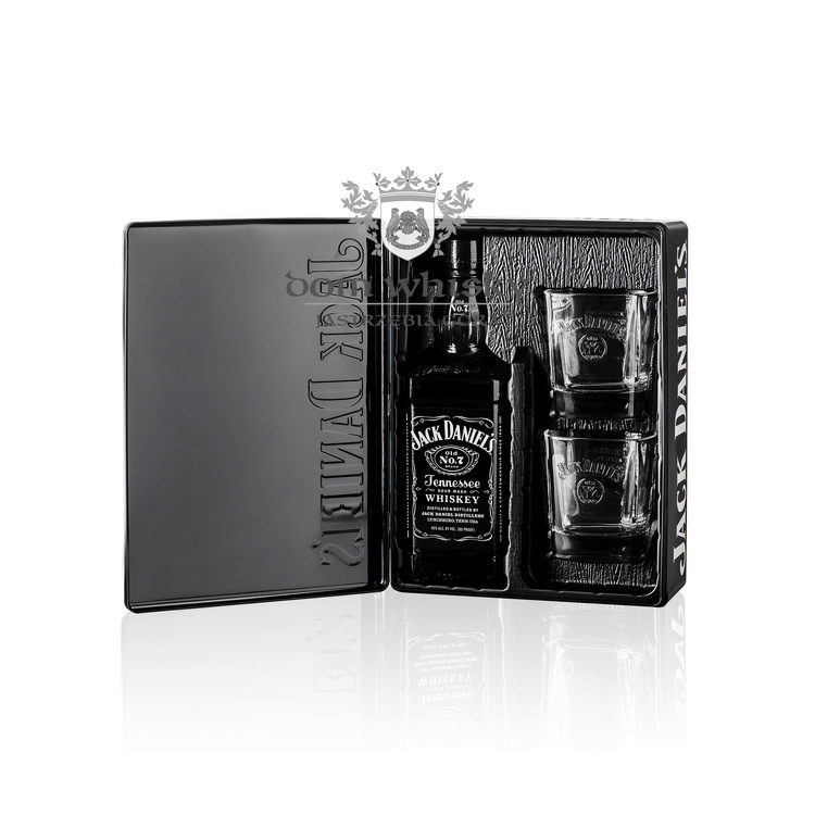 Jack Daniel's Old No.7 + 2 szklanki /Tin Box / 40% / 0,7l