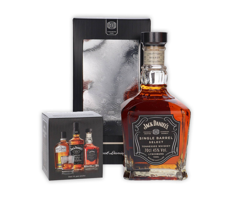 Jack Daniel's Single Barrel Select /45% / 0,7l + szklanka Jack Daniel's