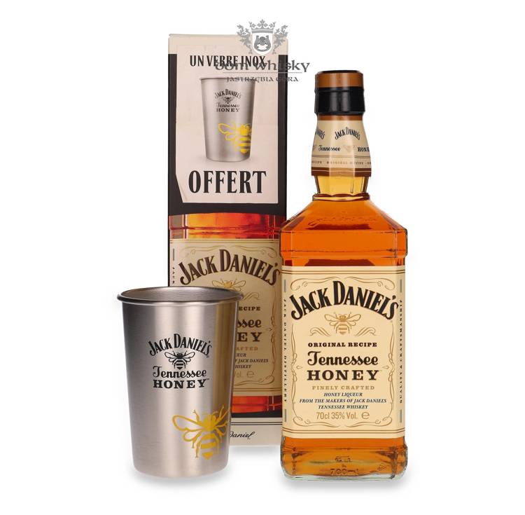 Jack Daniel’s Tennessee Honey + kubek / 35%/ 0,7l 