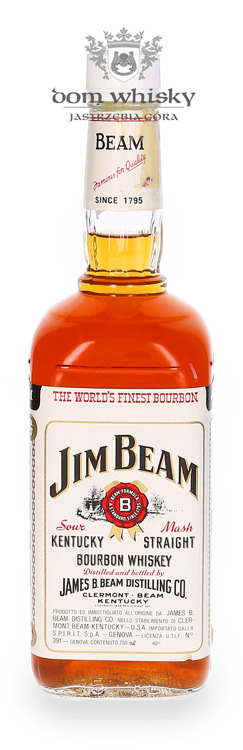 Jim Beam White Label (Bottled 1980s) brak opakowania / 40%/ 0,75l	