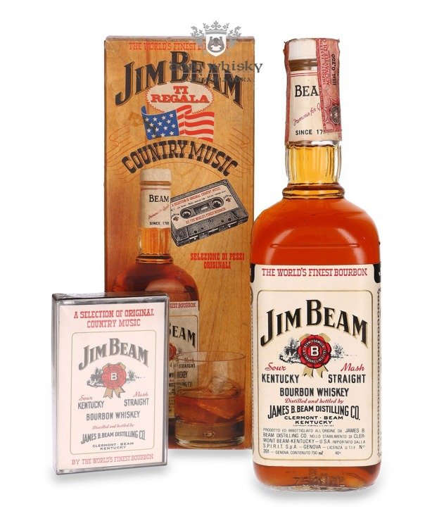 Jim Beam White Label old Bottle + kaseta / 40% / 0,75l