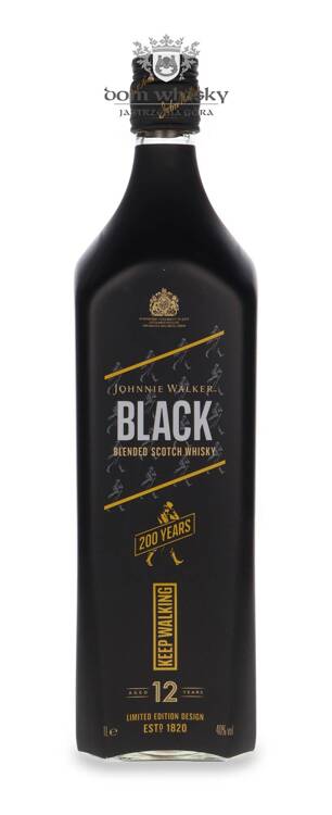 Johnnie Walker Black Label 12-letni 200 Years Keep Walking / 40% / 1,0l