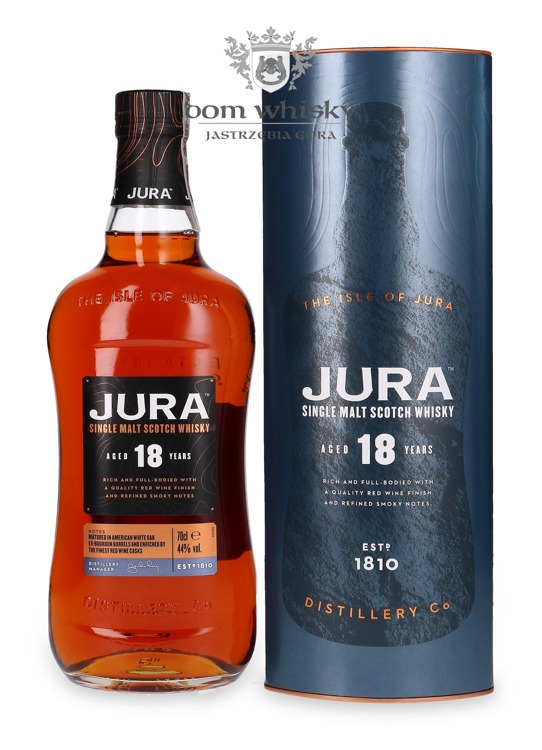 Jura 18-letnia Red Wine Cask Finish /44%/0,7l + forma do kostek lodu