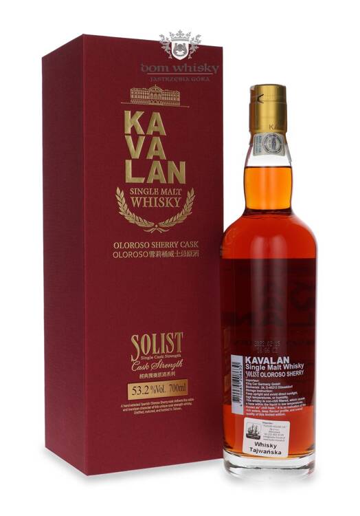 Kavalan Solist Oloroso Sherry Cask (Taiwan) / 53,2%/ 0,7l