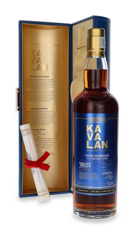 Kavalan Solist Vinho Barrique Single Cask Strength / 57,1%/ 0,7l