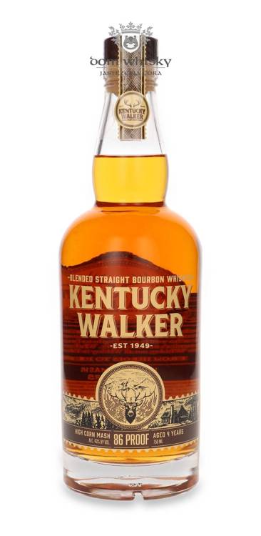 Kentucky Walker, 4-letni Blended Straight Bourbon Whiskies / 43% / 0,75l	 