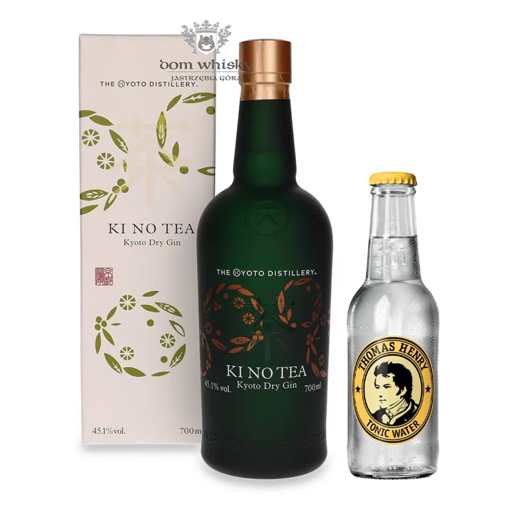 Ki No Tea Kyoto Dry Gin / 45,1% / 0,7l + Thomas Henry Tonik Water w prezencie!