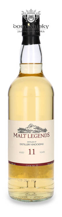 Knockdhu 11-letni (D.2008, B.2011) Malt Legends Cask # 10 / 59%/ 0,7l	