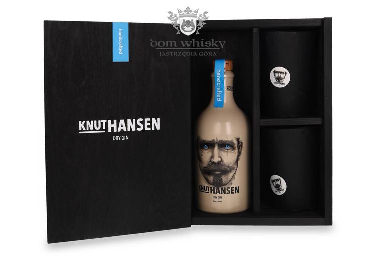 Knut Hansen Dry Gin + 2 szklanki / 42% / 0,5l