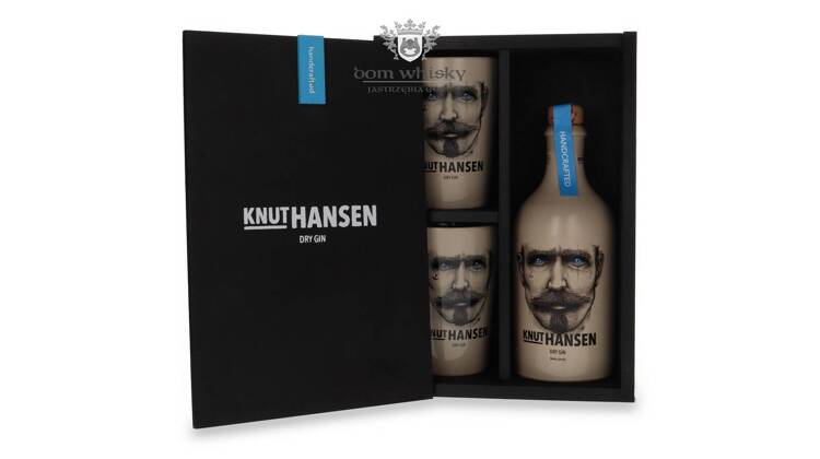 Knut Hansen Dry Gin + 2 szklanki / 42% / 0,5l