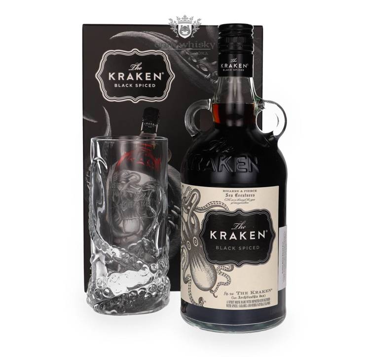 Kraken Spiced Black Rum + szklanka / 40% / 0,7l