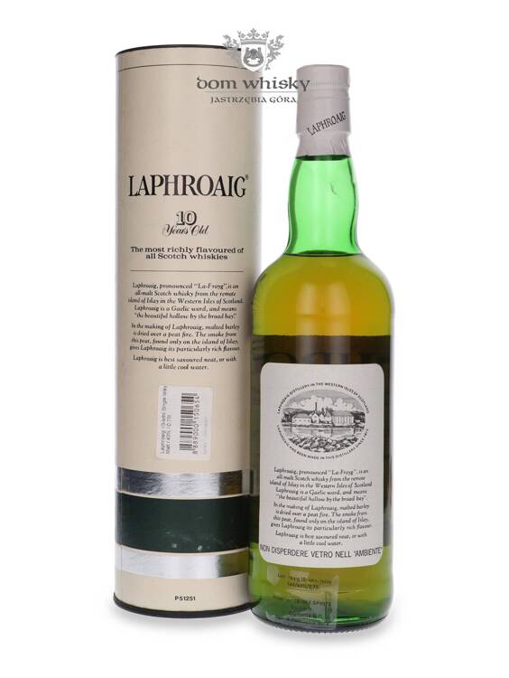 Laphroaig 10-letni Islay Malt (Bottled Late 1980s) /43%/0,75l