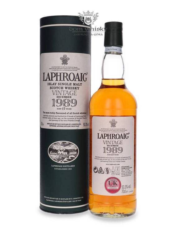 Laphroaig 1989 Vintage, 17-letni (2007 Fèis Ìle Bottling) / 50,3%/ 0,7l