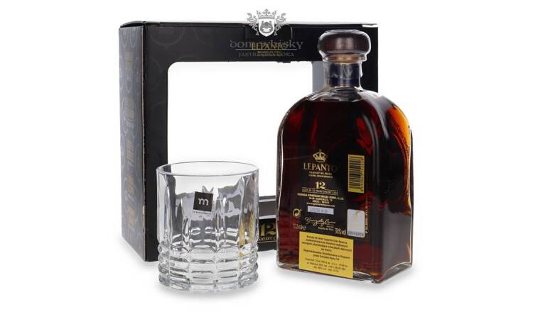 Lepanto 12-letnia Brandy de Jerez Solera Gran Reserva + szklanka / 36% / 0,7l