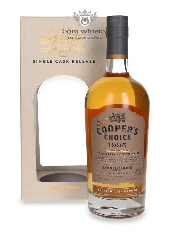 Loch Lomond Single Grain 24-letni (D.1995, B.2020) The Cooper’s Choice / 51%/ 0,7l	