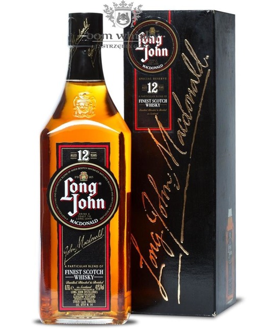Long John 12-letni Macdonald Blended Scotch Whisky / 43% / 0,75l