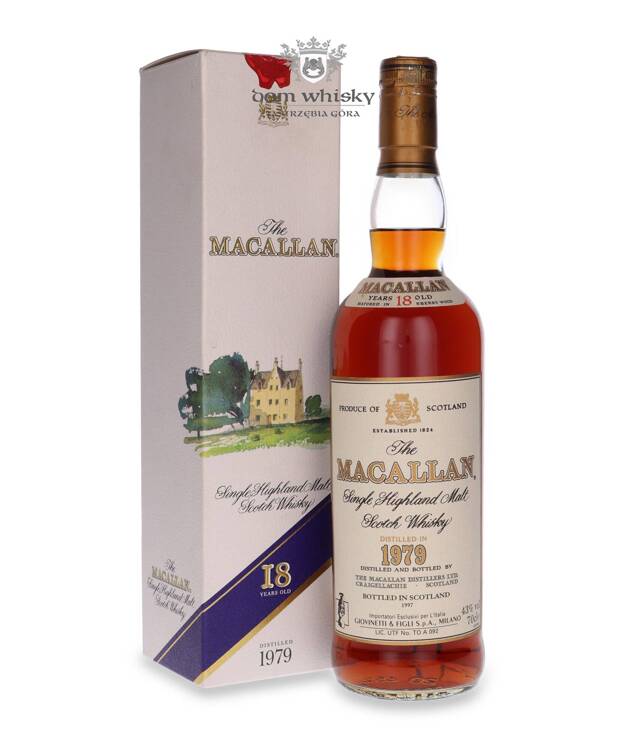 Macallan 18-letni (D.1979, B.1997) Sherry Wood / 43% / 0,7l