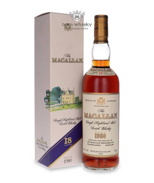 Macallan 18-letni (D.1980, B.1998) Sherry Wood / 43% / 0,7l