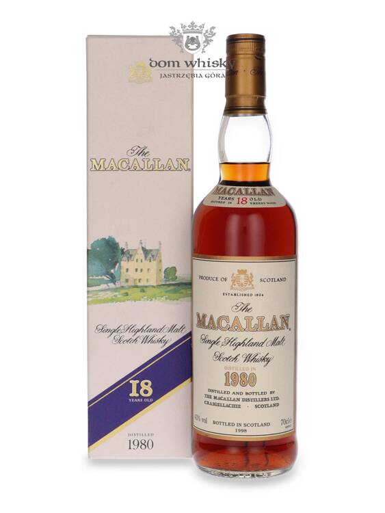 Macallan 18-letni (D.1980, B.1998) Sherry Wood / 43% / 0,7l