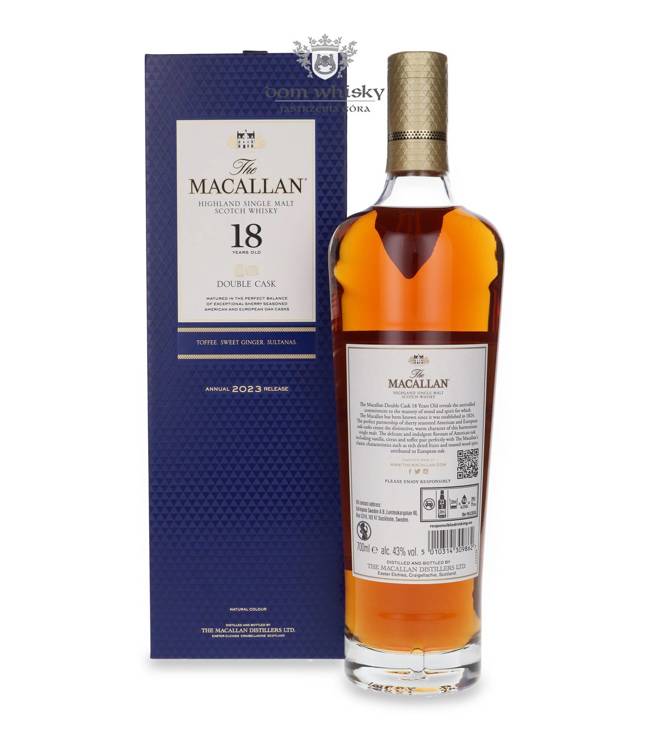 Macallan 18-letni Double Cask (2023 Release) / 43%/ 0,7l			