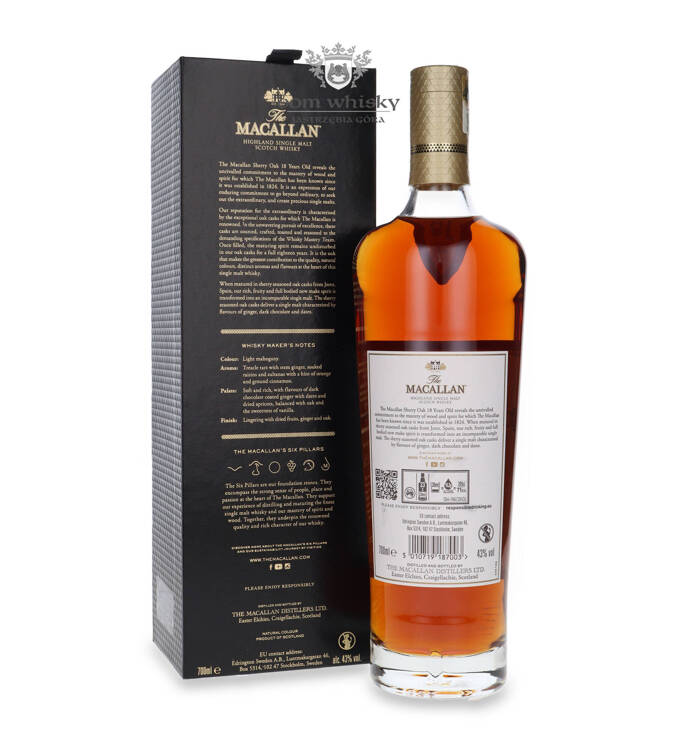 Macallan 18-letni Sherry Oak Cask (2024 Release) / 43%/ 0,7l