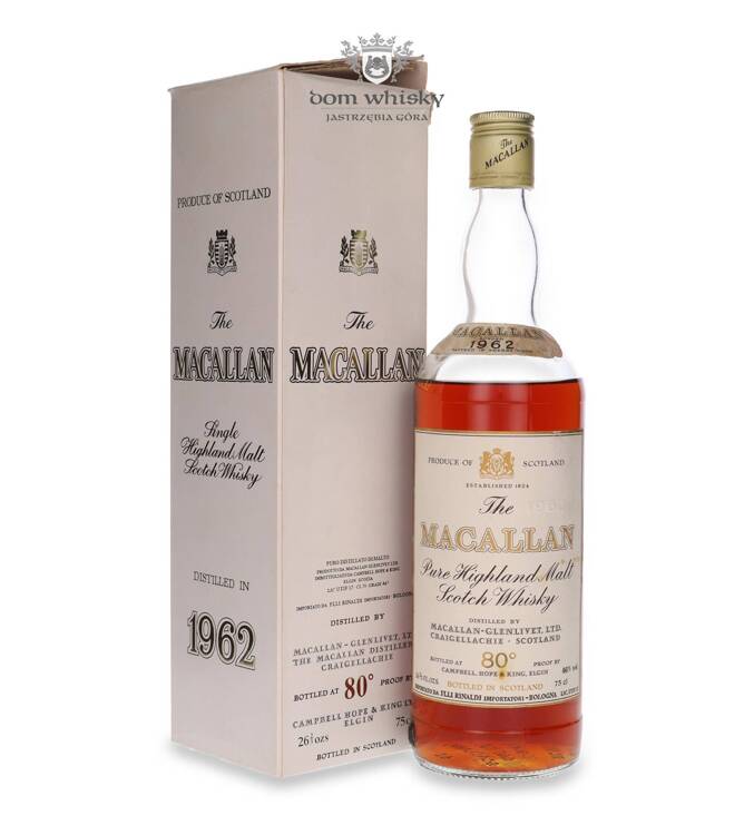 Macallan 1962 (80º proof) / 45.85% / 0,75l