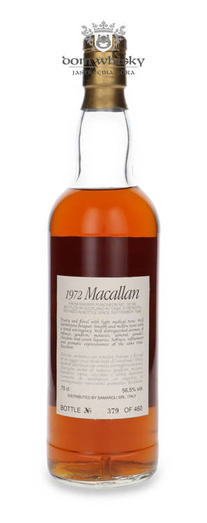 Macallan 1972 (Bottled 1998) Sherry Wood, Samaroli / 56,5% / 0,7l