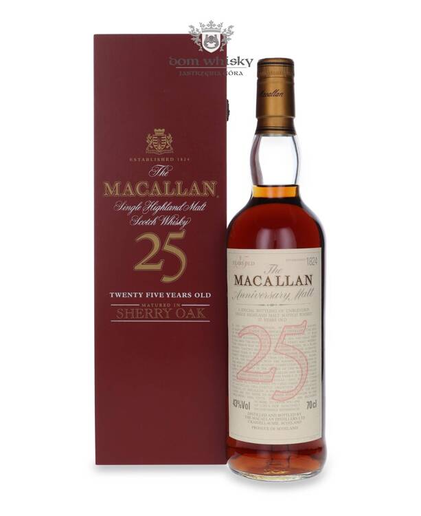 Macallan 25-letni Anniversary Malt Matured in Sherry Oak / 43%/ 0,7l                                        