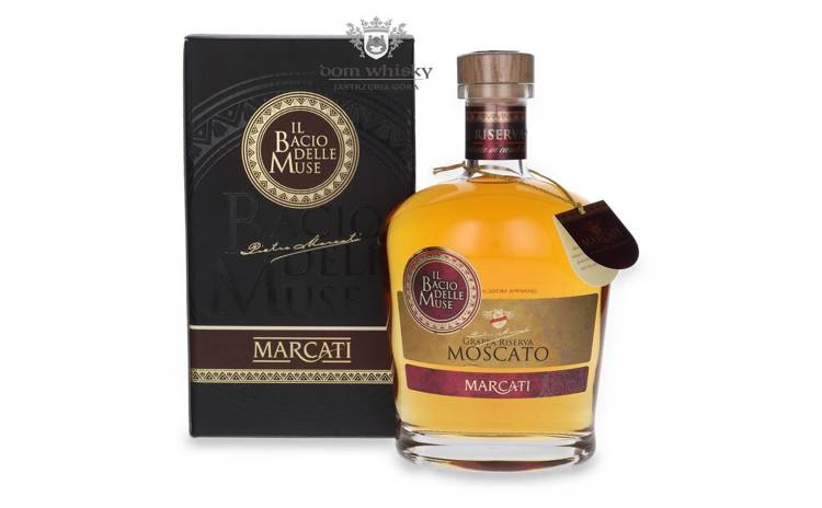 Marcati Grappa Riserva Moscato / 40% / 0,7l