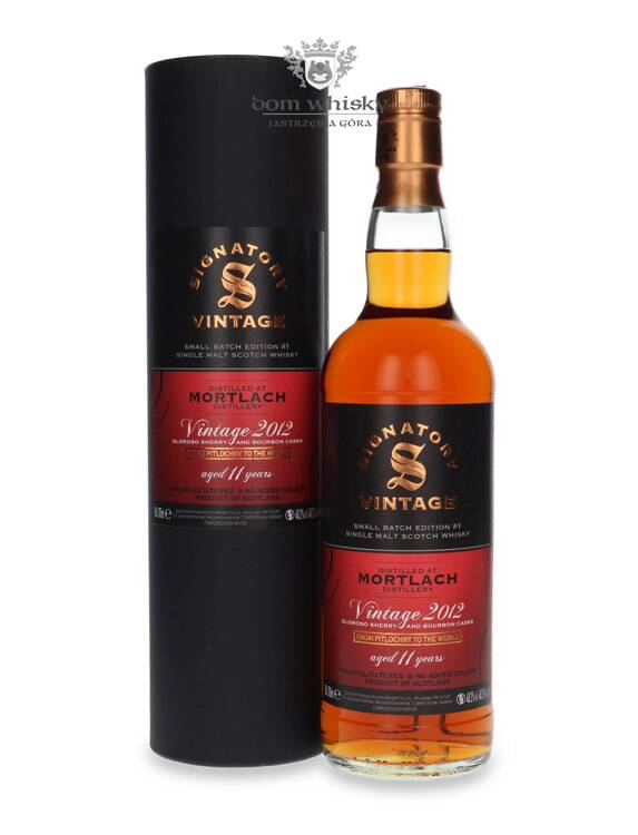 Mortlach 2012 Vintage, 11-letni Signatory Vintage / 48,2%/ 0,7l