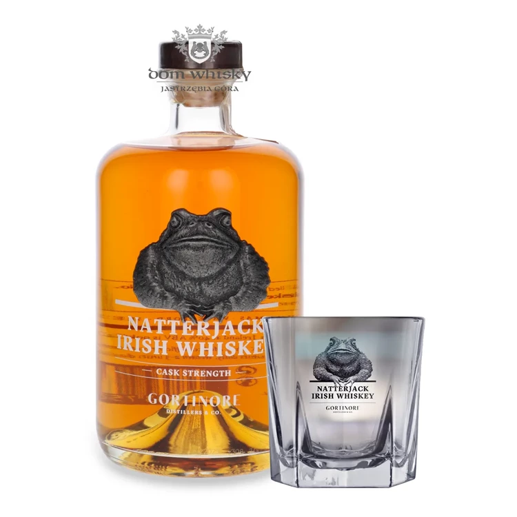 Natterjack Irish Whiskey Cask Strength / 63%/ 0,7l + szklanka w prezencie!